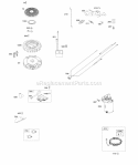 Alternator Wire Harness Starter Ignition Flywheel Diagram and Parts List for 44R677-0001-G1  Briggs and Stratton Engine